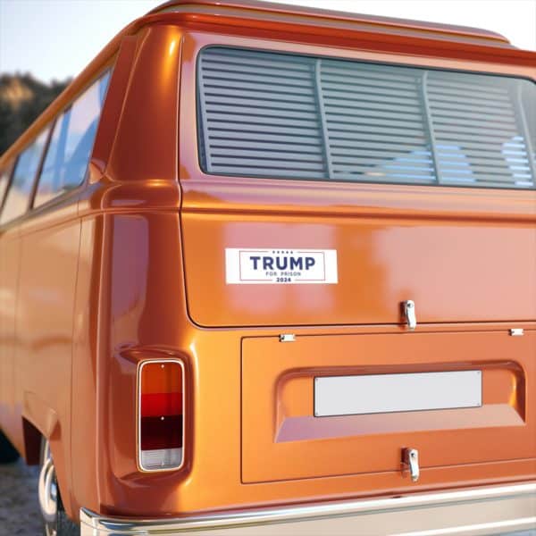 Trump For Prison 2024 Bumper Sticker - Image 2